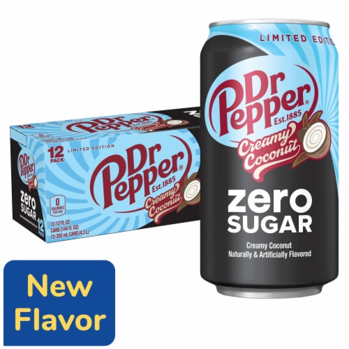 Dr Pepper Creamy Coconut Zero Sugar Soda - Zero Sugar Sip