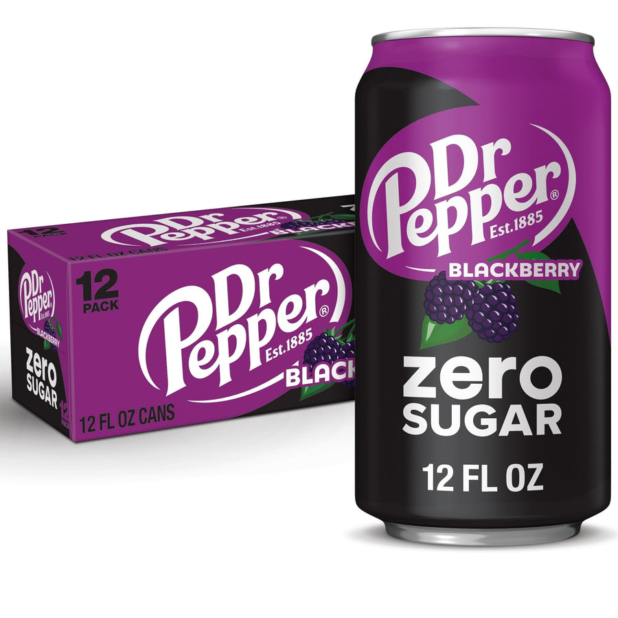 Dr Pepper Blackberry Zero Sugar Soda - Fresh Berry