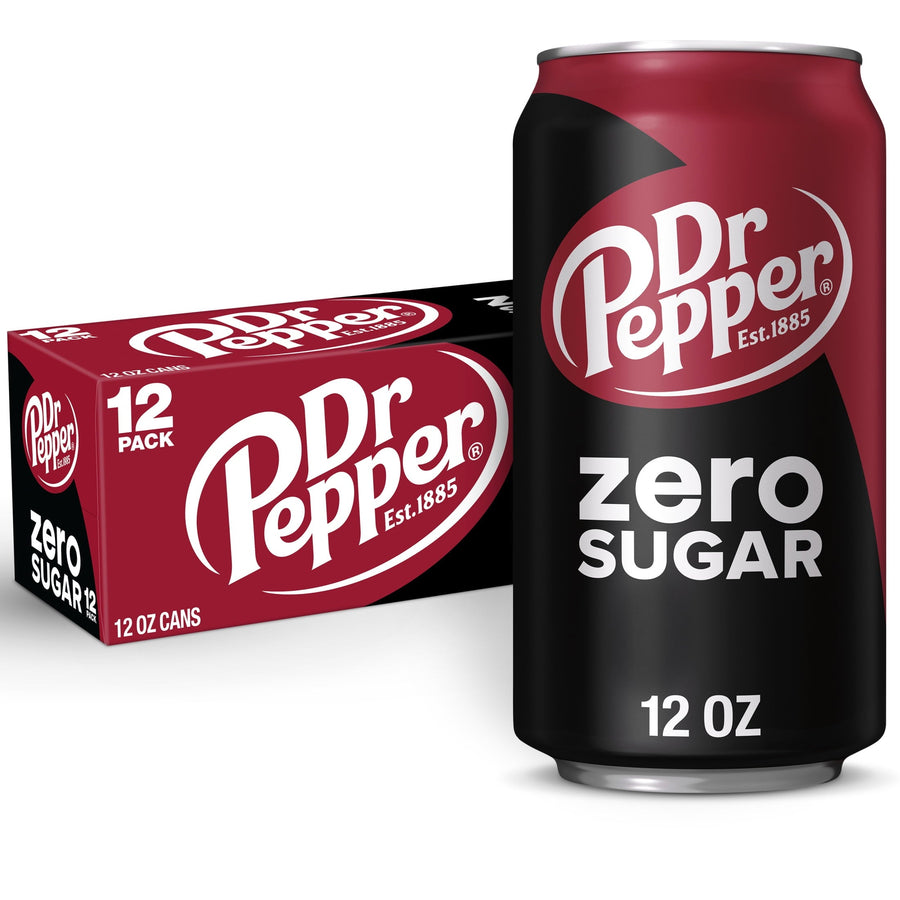 Dr Pepper Zero Sugar Soda - Clean Zero